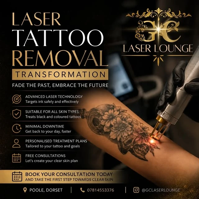 Black and Red tattoo removal before and after photo